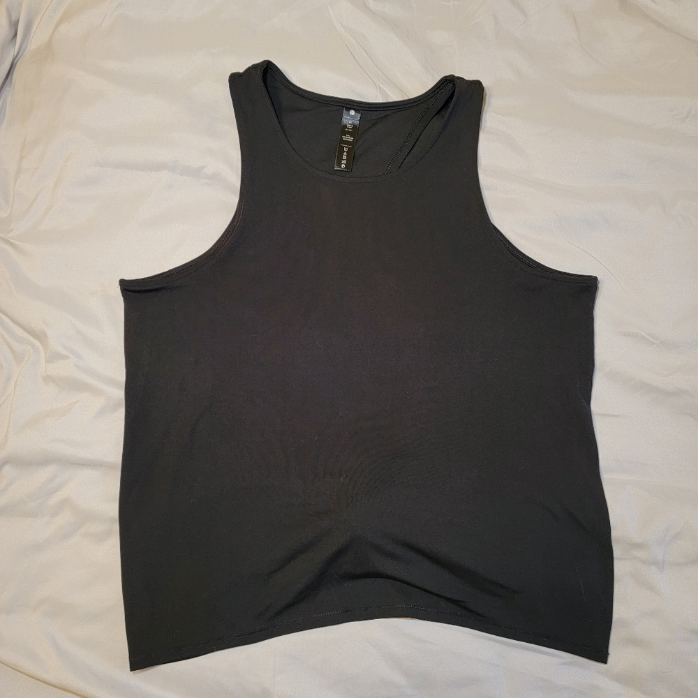 Yogalicious Tie Back Black Tank XL Black